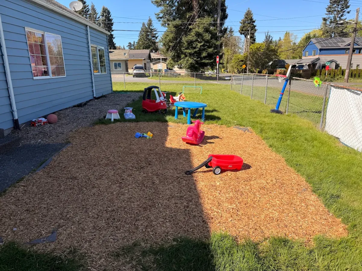 Outdoor play area at Suad Home Daycare Seattle