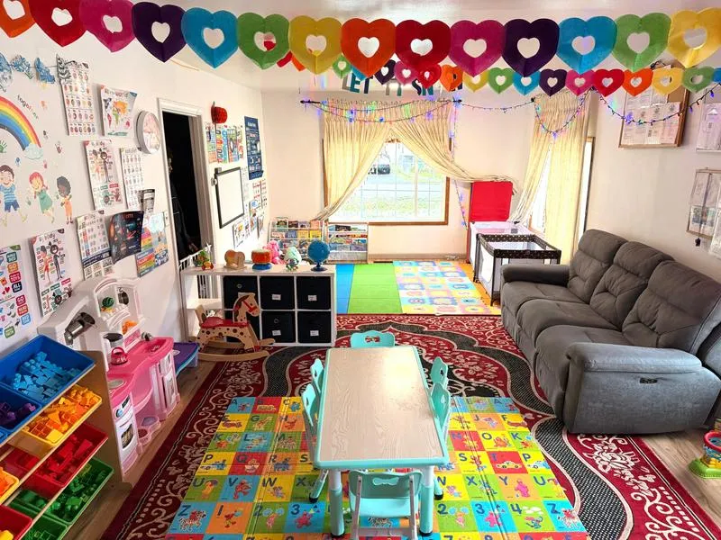 Safe indoor playroom at Suad Home Daycare Seattle WA