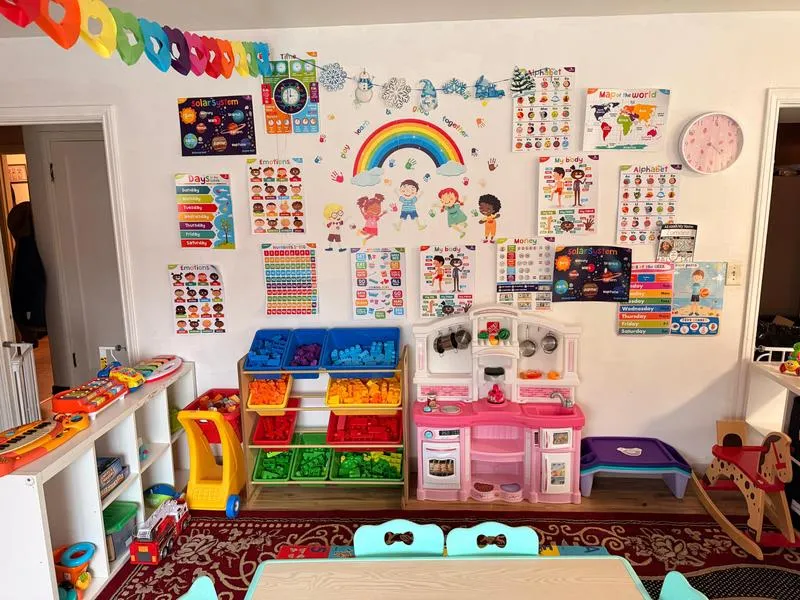 Learning corner at Suad Home Daycare Seattle