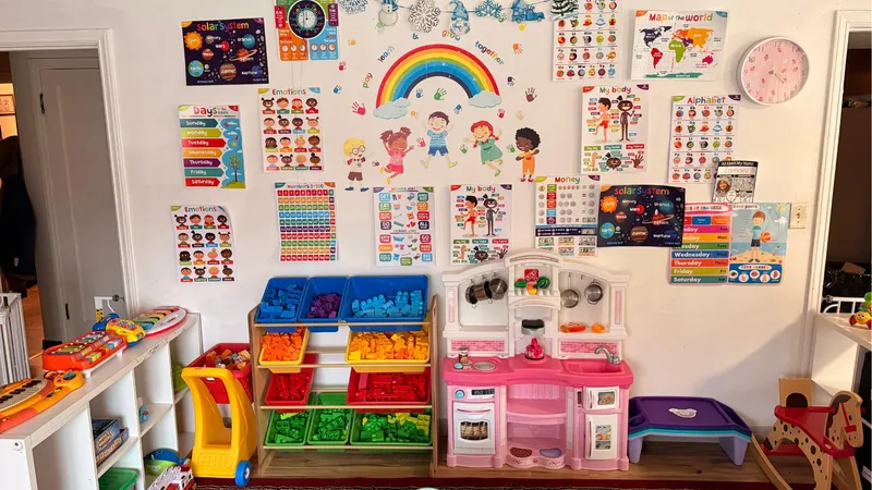 Child-safe indoor space at Suad Home Daycare